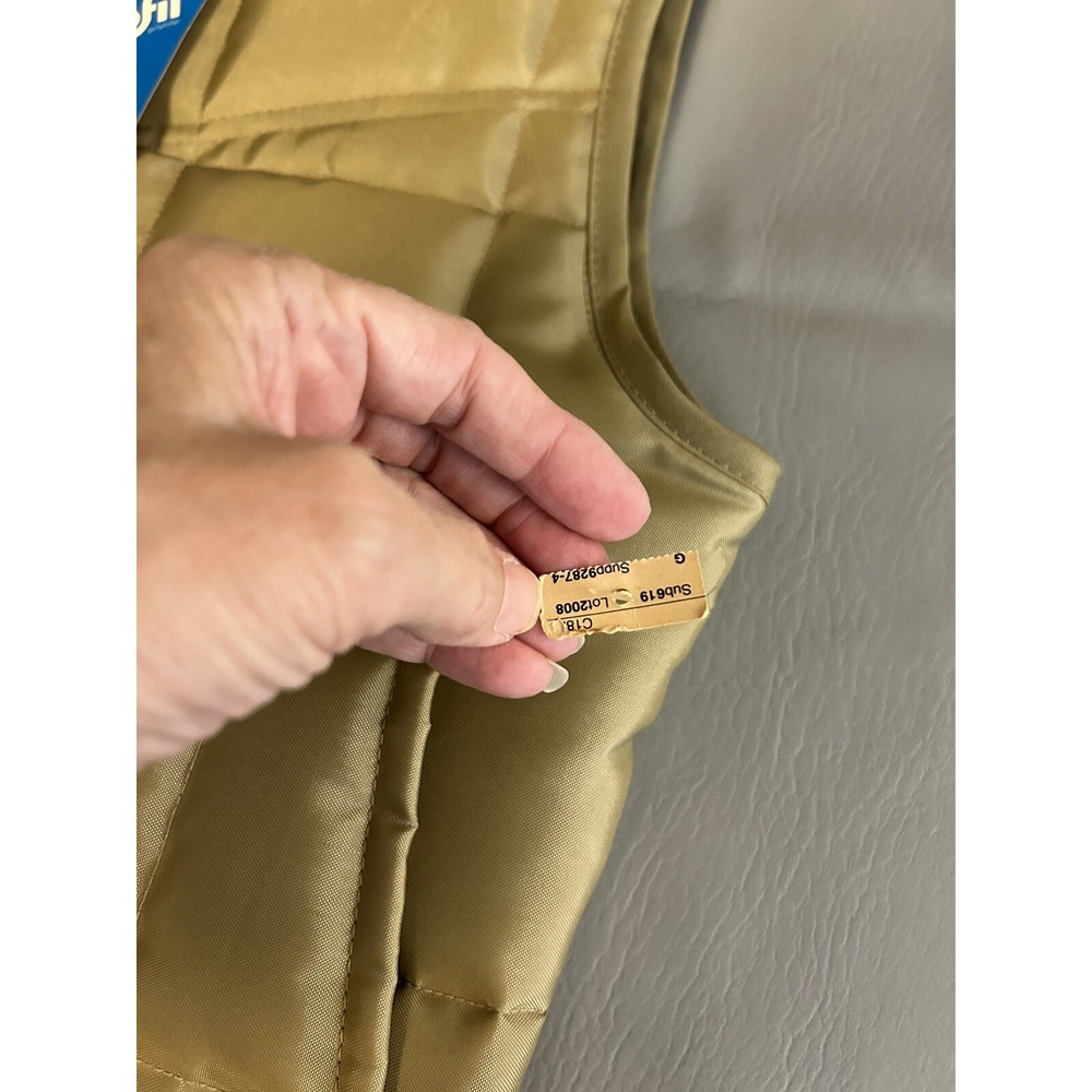 Vintage Dacron Hollofil 808 Tan Insulated Vest Size Small NOS NWT USA Made - Picture 8 of 12
